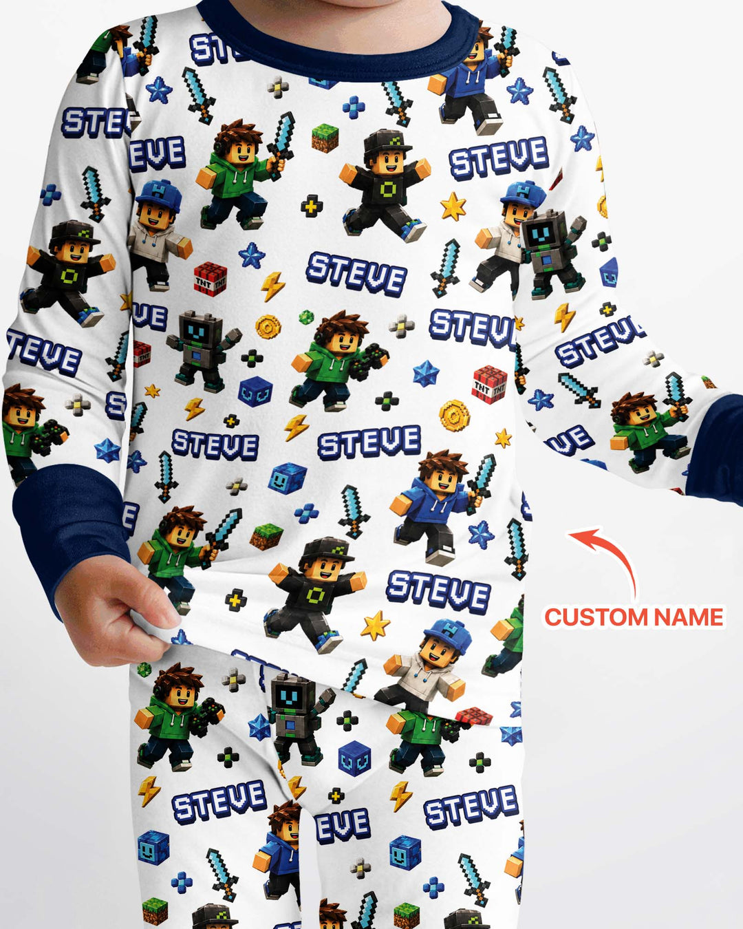 Playing Game With Me Bamboo Two Piece Long Sleeve Pajama Set