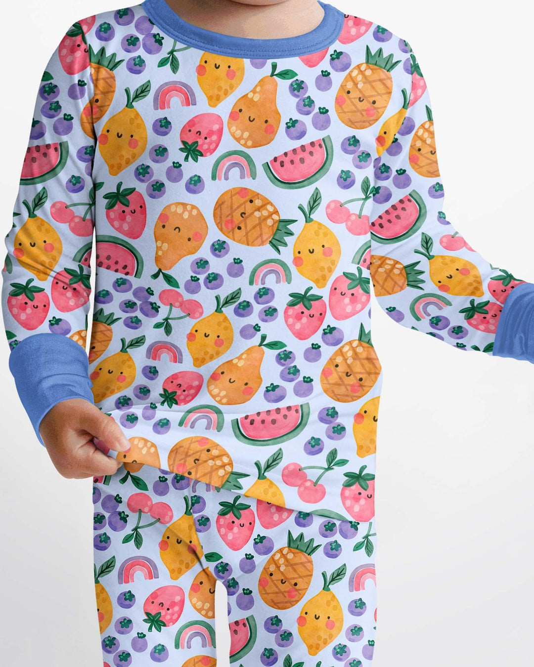 Fruitie Cuties Family Matching Bamboo Two Piece Long Sleeve Pajama Set