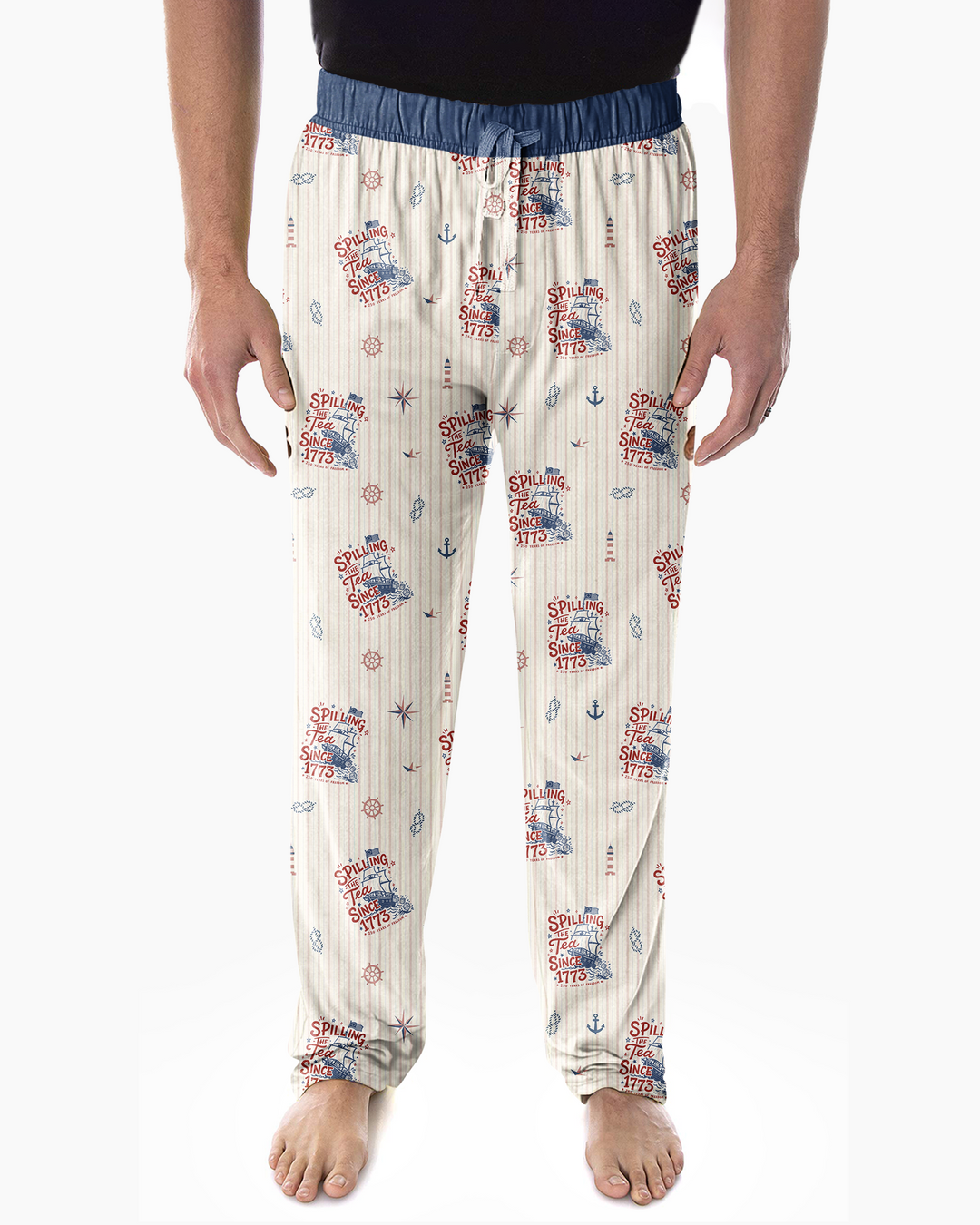 Spilling The Tea Since 1773 Family Matching Bamboo Men's Pajama Set
