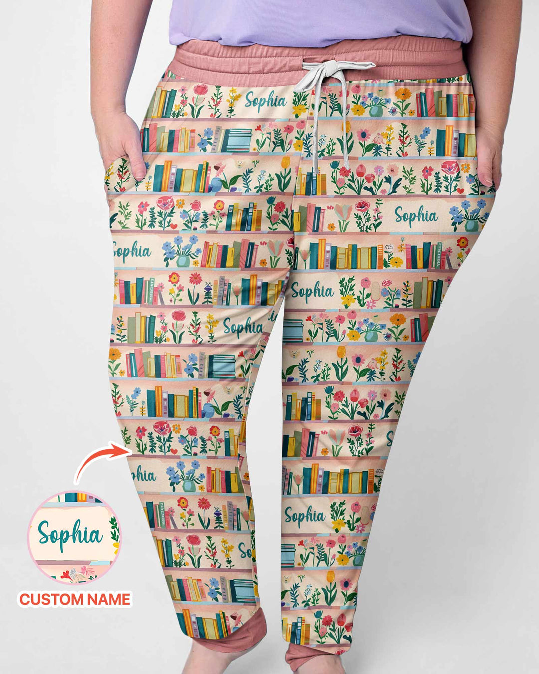 Personalized Book Lover Bamboo Women Pajama Set