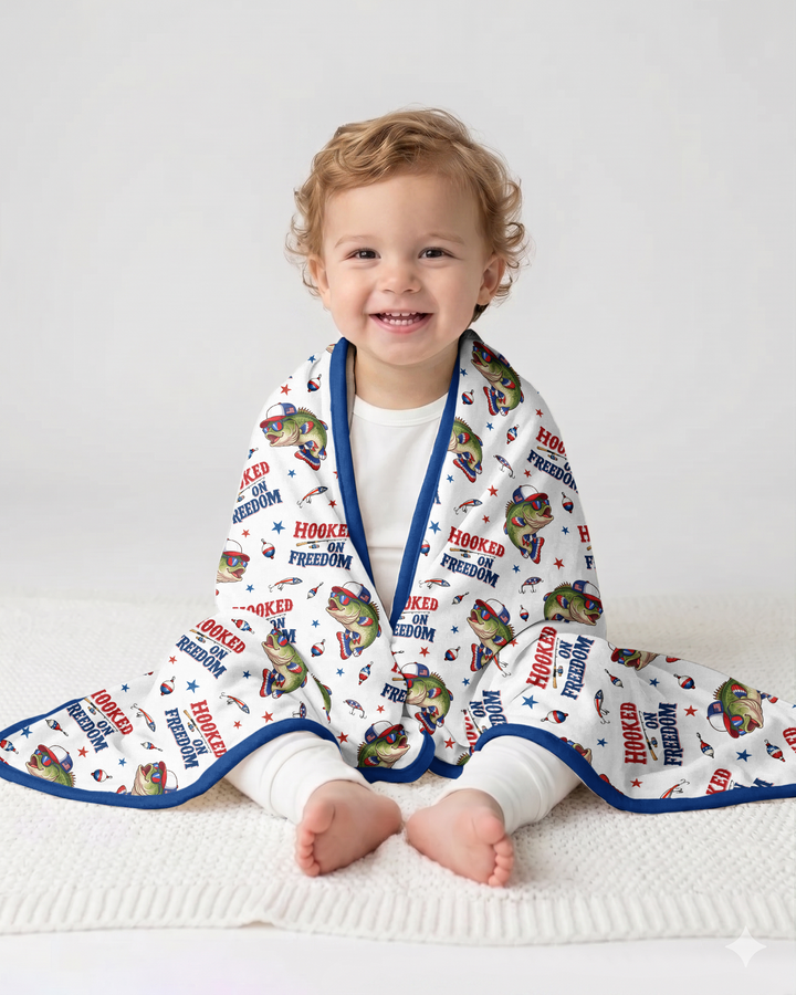 Hooked On Freedom Bamboo Blanket