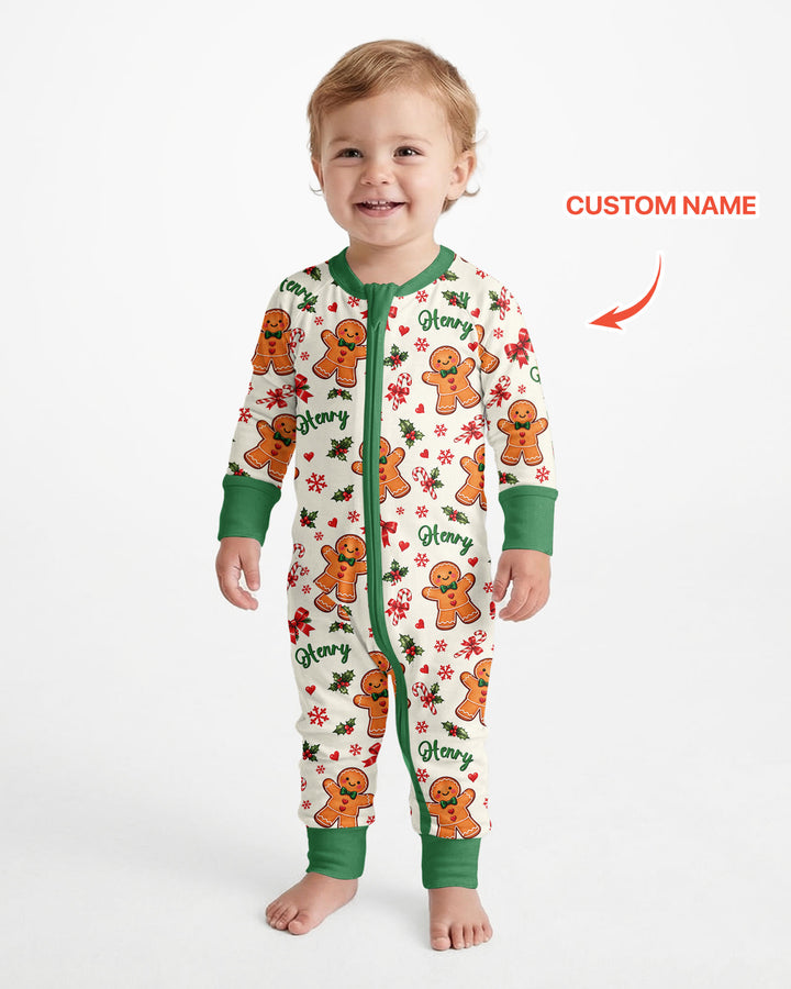 Custom Name Gingerbread Bamboo Convertible Zippy