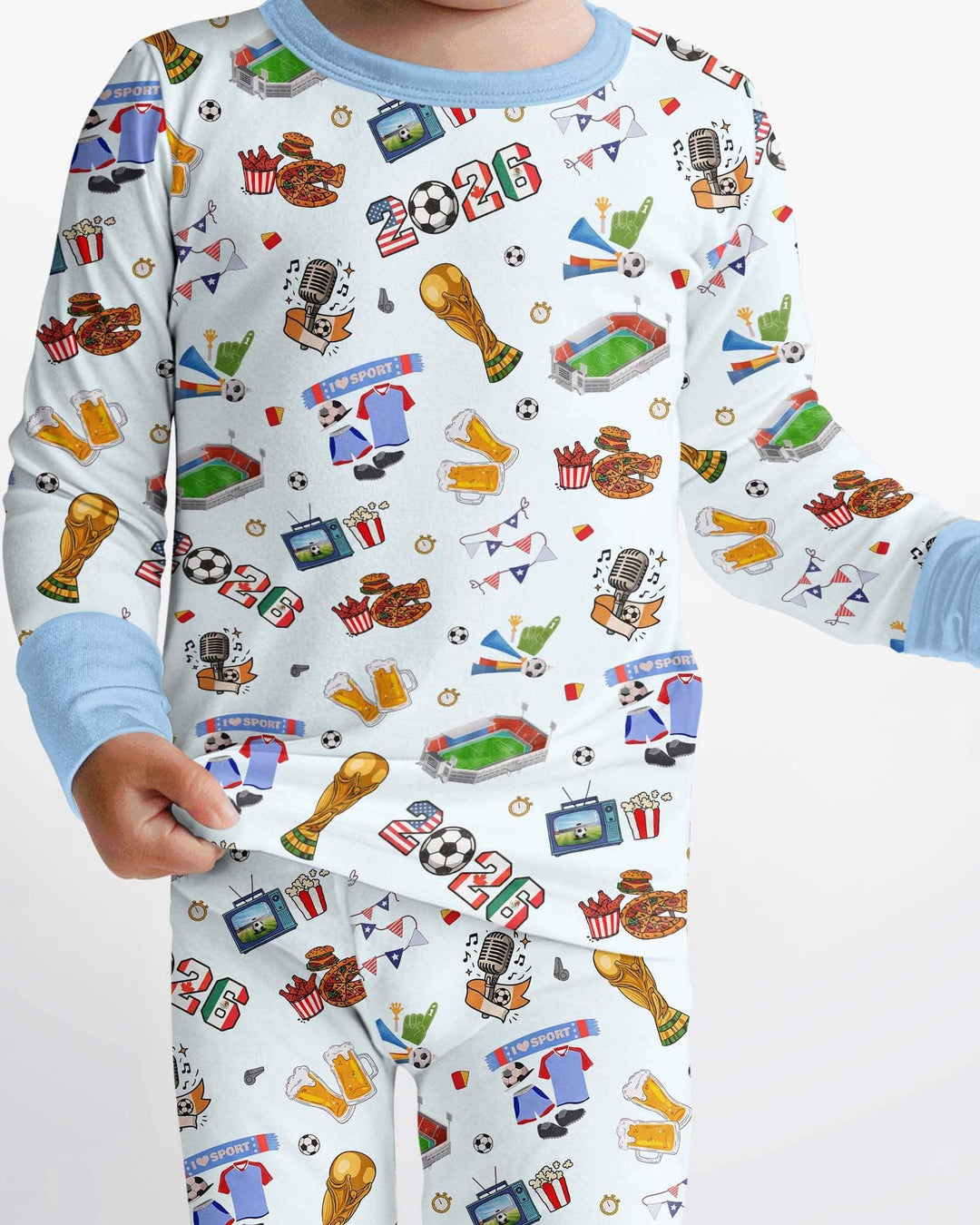 Dreaming of The Cup Bamboo Two Piece Long Sleeve Pajama Set