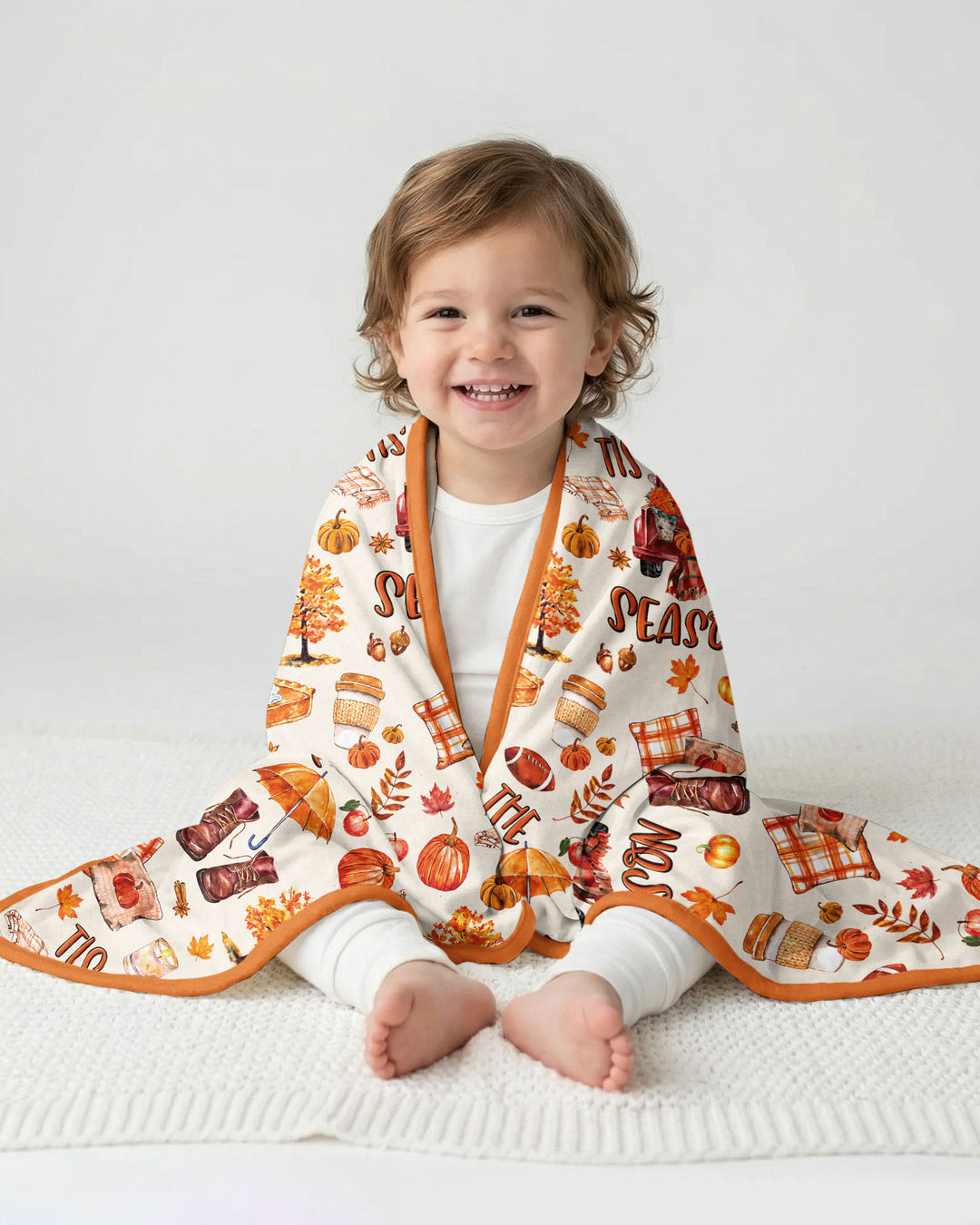 Fall Tis the Season Bamboo Blanket