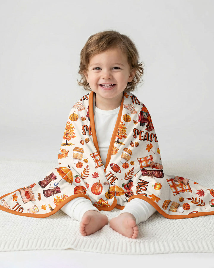 Fall Tis the Season Bamboo Blanket