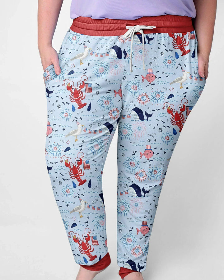 250 Summers Strong Matching Family Bamboo Women Pajama Set