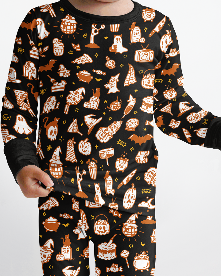 Template Bamboo Two Piece Long Sleeve Pyjamas Set
