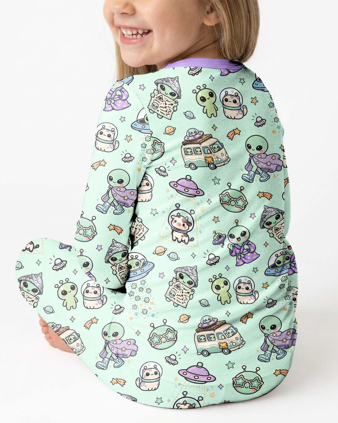 Little Alien Explorer Bamboo Two Piece Long Sleeve Pajama Set