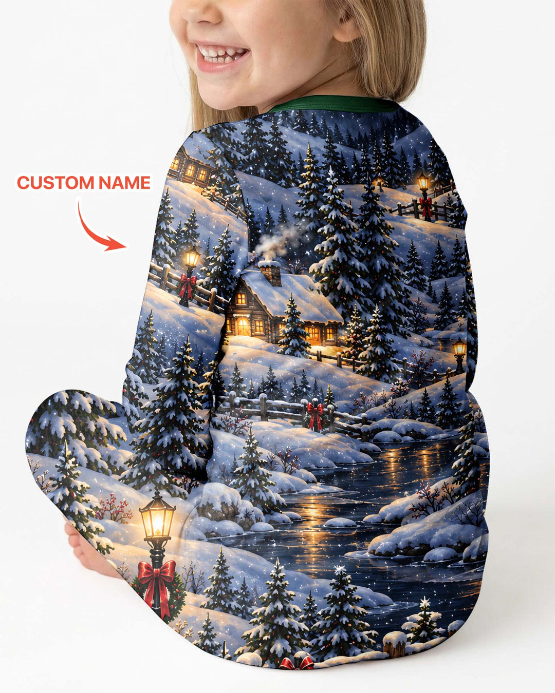 All Aboard Christmas Crew Bamboo Two Piece Long Sleeve Pajama Set