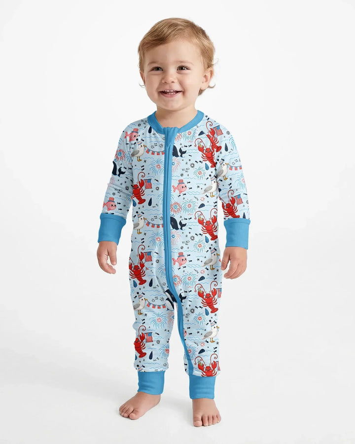 Celebrate 4th of July Family Matching Bamboo Convertible Zippy