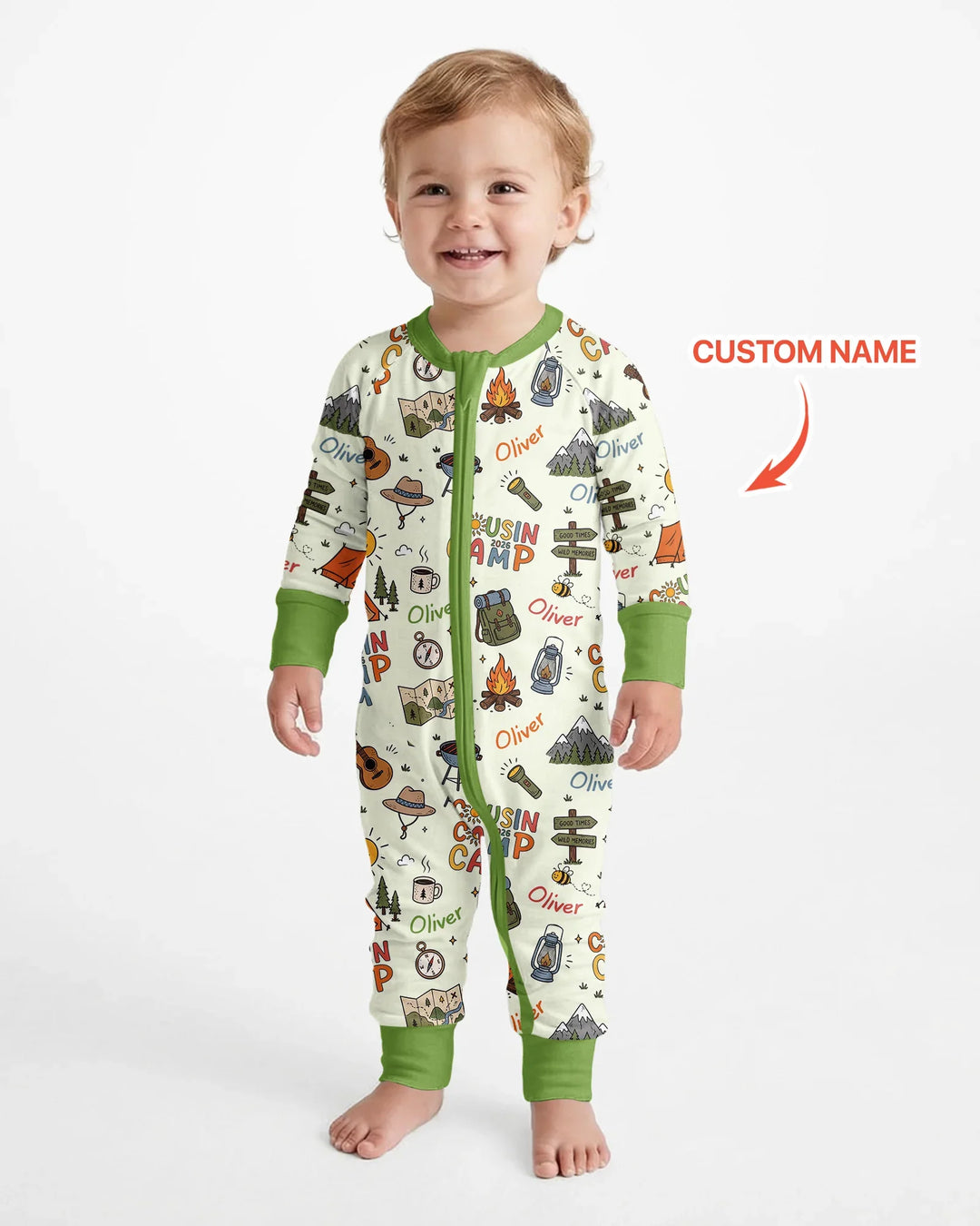 Custom Name Cousin Camp 2026Bamboo Convertible Zippy