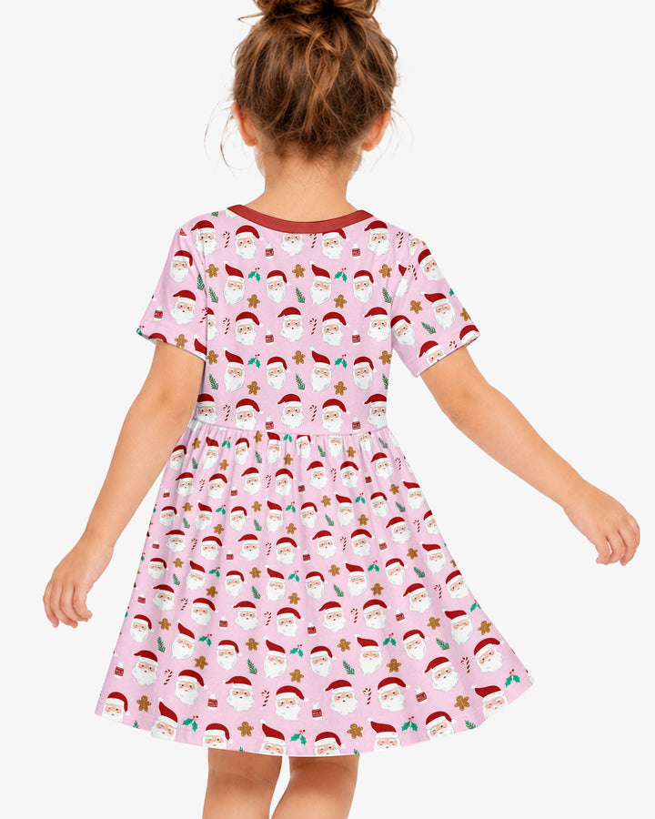 Christmas Sweet Santa Bamboo Twirl Dress