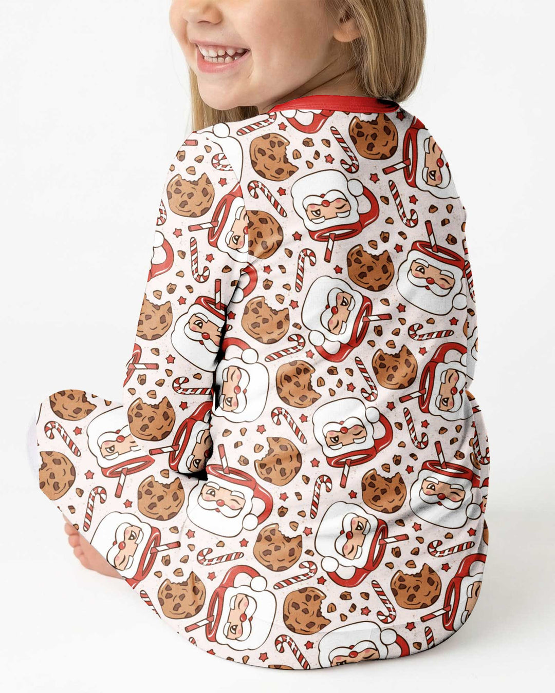 Santa's Cookie Break Bamboo Two Piece Long Sleeve Pajama Set