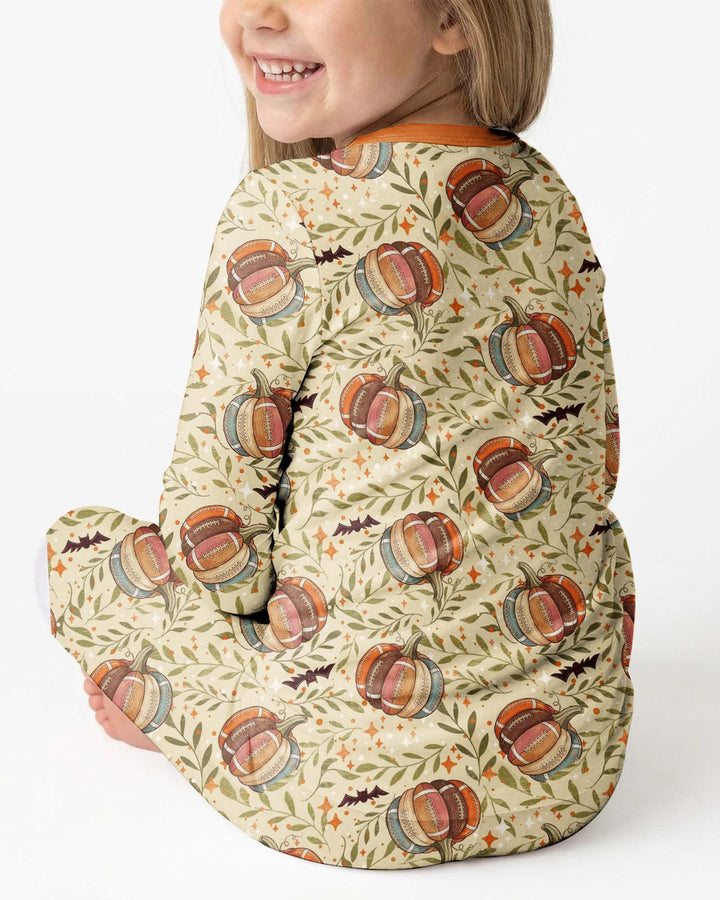 It's Football Season Bamboo Two Piece Long Sleeve Pajama Set