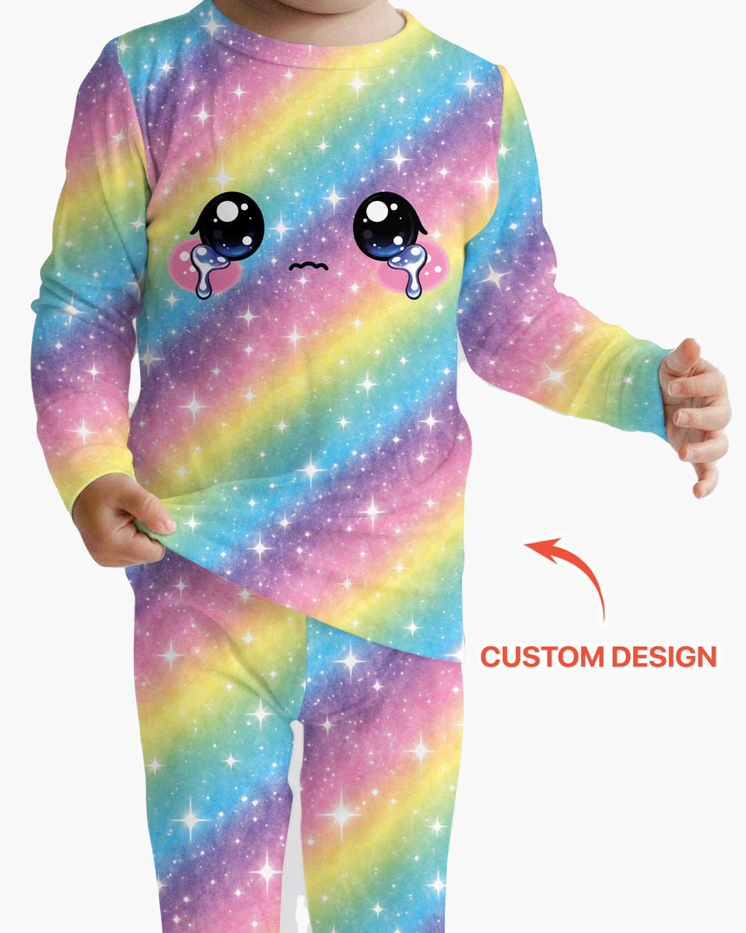 Matching Squishy Dumplings Costume Bamboo Two Piece Long Sleeve Pajama Set