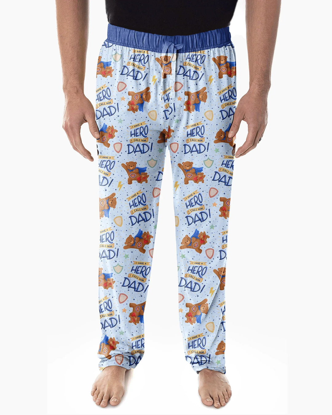 I Have A Hero Daddy & Me Matching Bamboo Men's Pajama Set