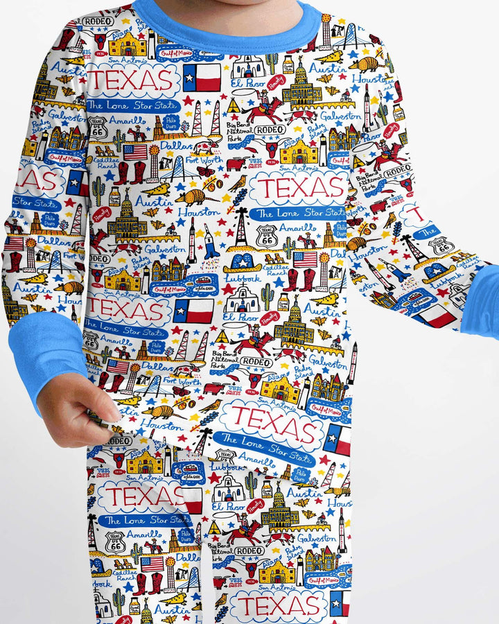 Lone Star State Bamboo Two Piece Long Sleeve Pajama Set