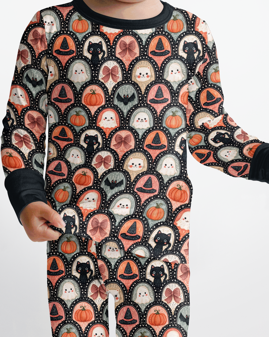 Coquette Halloween Bamboo Two Piece Long Sleeve Pajama Set