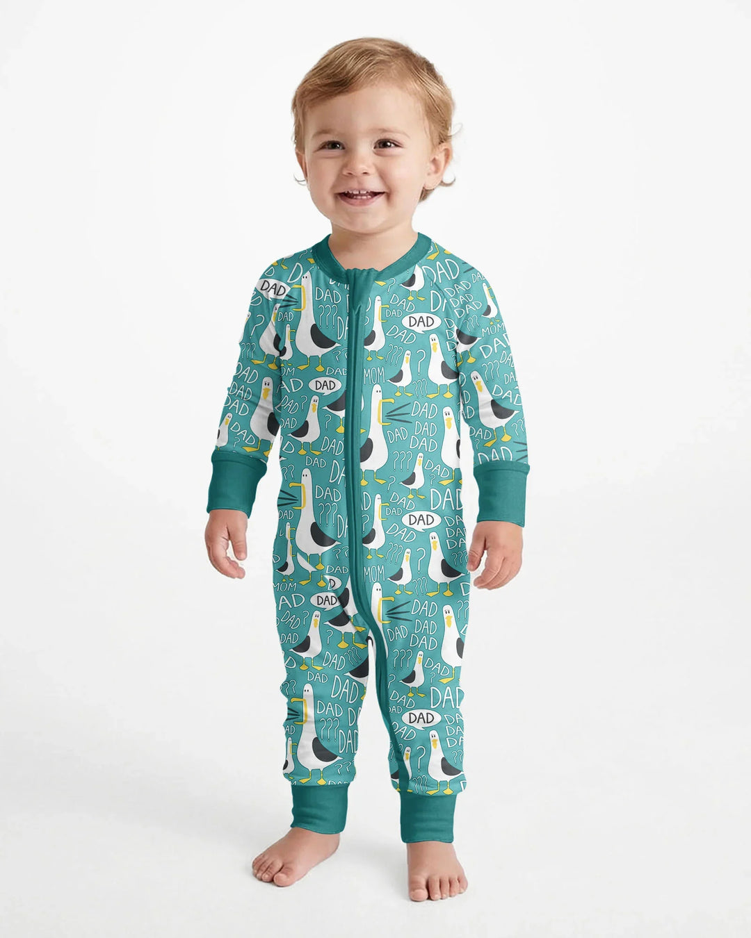 Funny Seagull DAD Bamboo Convertible Zippy