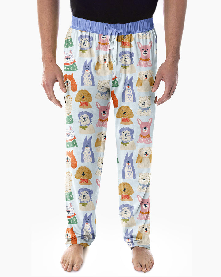 Puppy Portrait Bamboo Men's Pajama Set