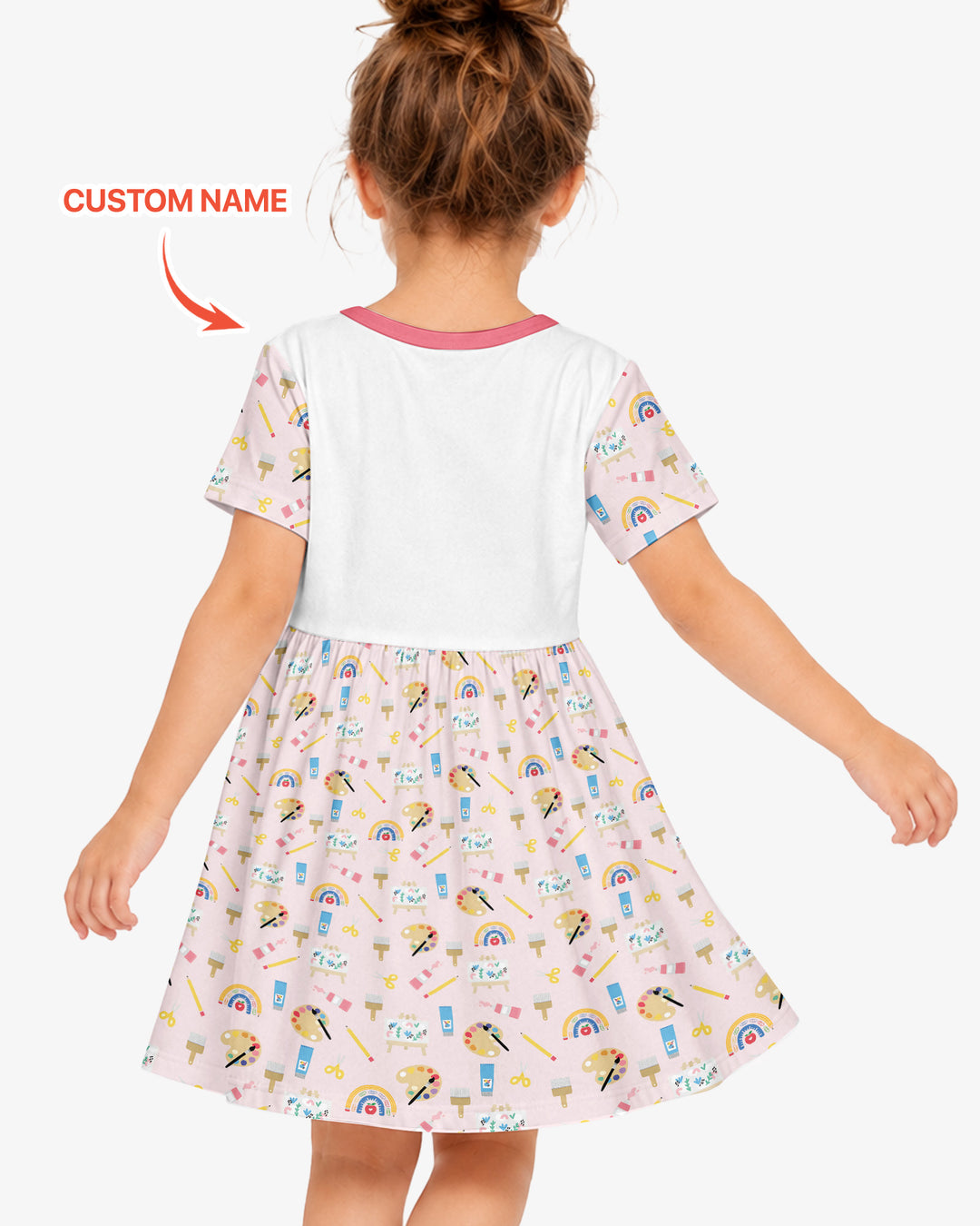 Custom Name When I Wake Up I Will Be Starting School Bamboo Twirl Dress