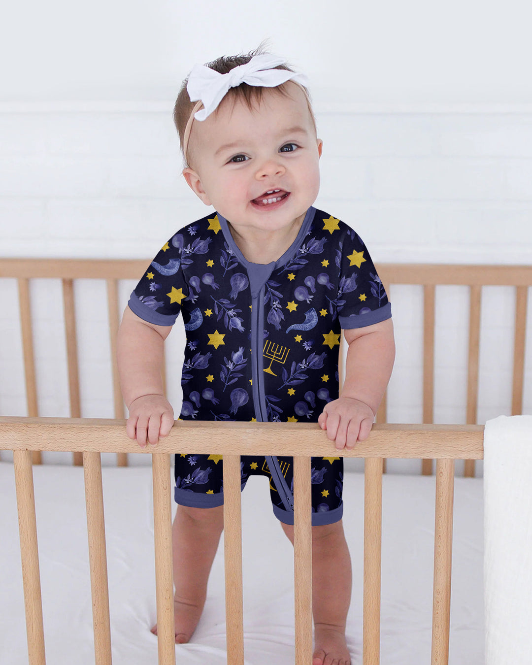 Rosh Hashanah Night Family Matching Bamboo Shorty Zippy
