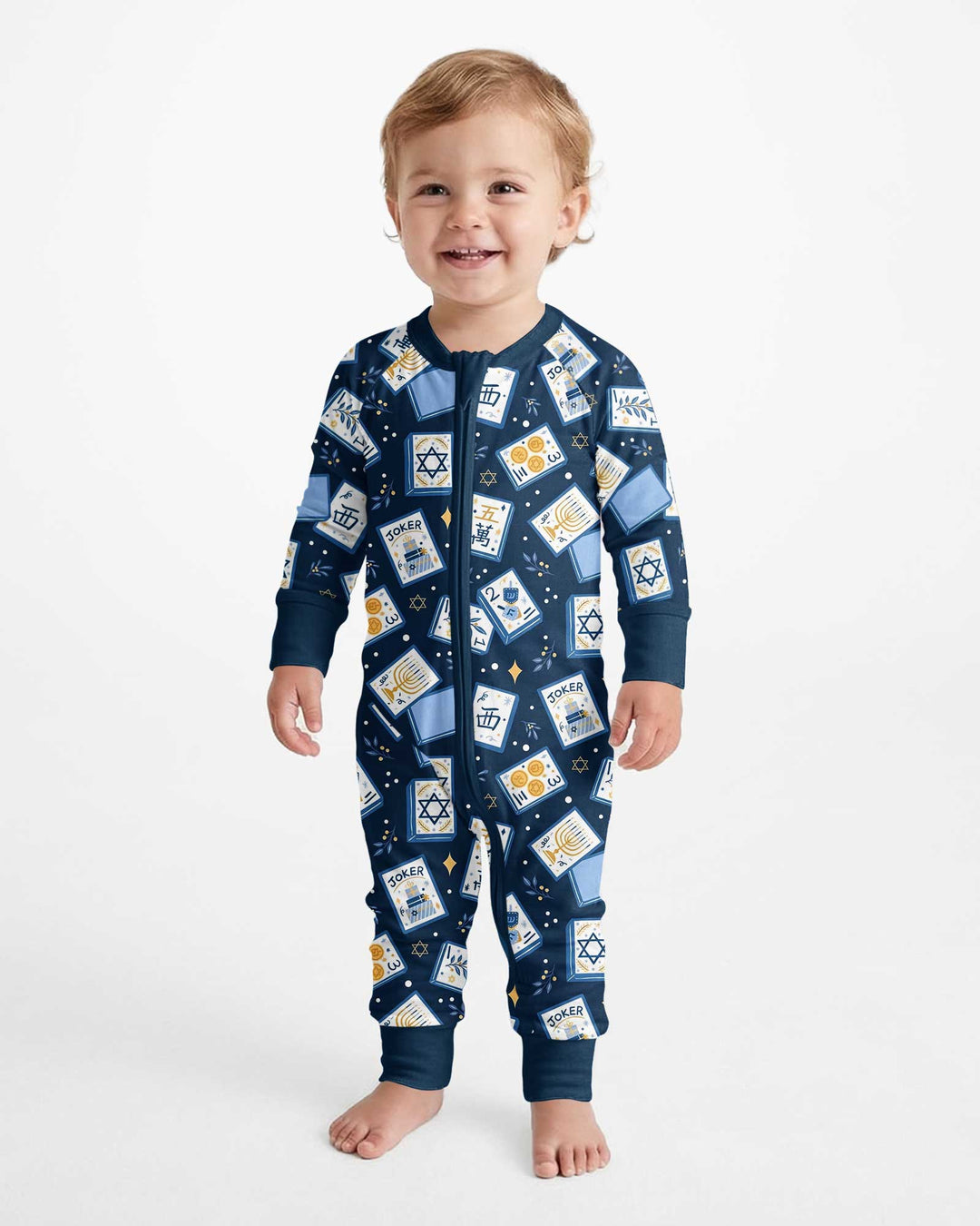 Mahjong Tov Hanukkah Family Matching Bamboo Convertible Zippy