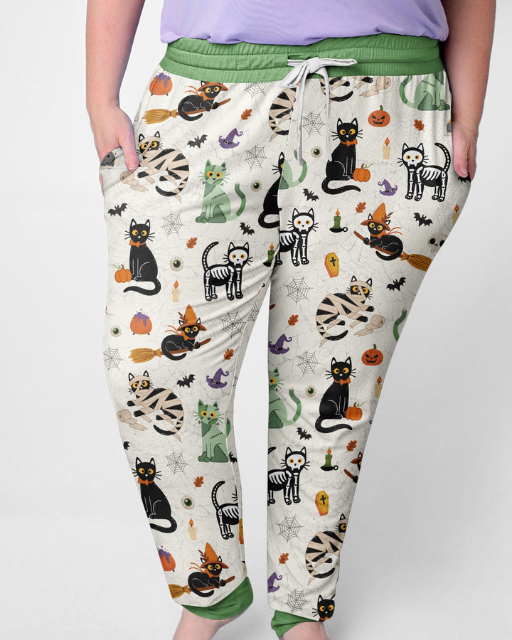 Spooky Cat Squad Bamboo Women Pajama Set