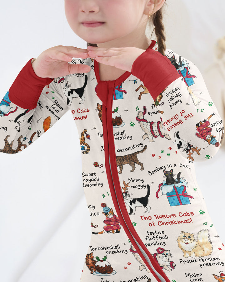 The 12 Cats of Christmas Bamboo Convertible Zippy