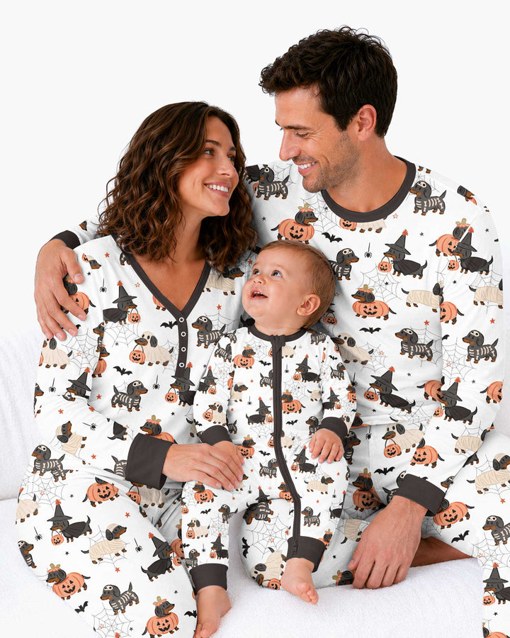 Howl-O-Weenie Dachshund Bamboo Women Pajama Set