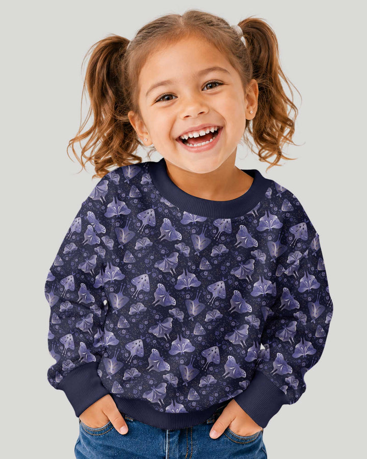 Very Peri Moths Bamboo Crewneck Sweatshirt