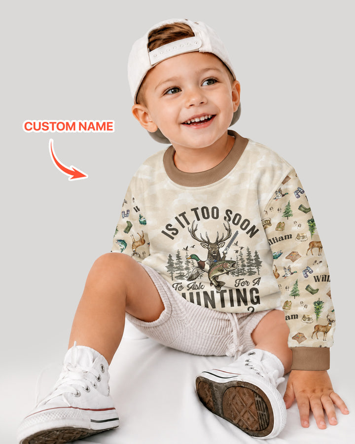 Personalized Funny Hunting Bamboo Crewneck Sweatshirt