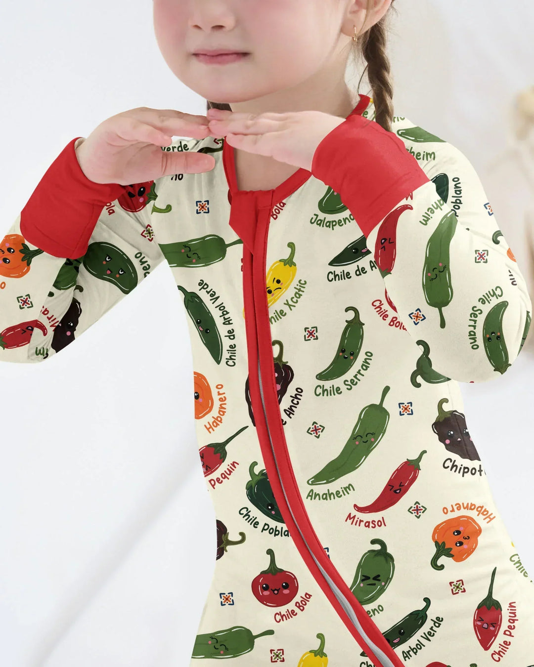 Kawaii  Mexican Chiles Bamboo Convertible Zippy