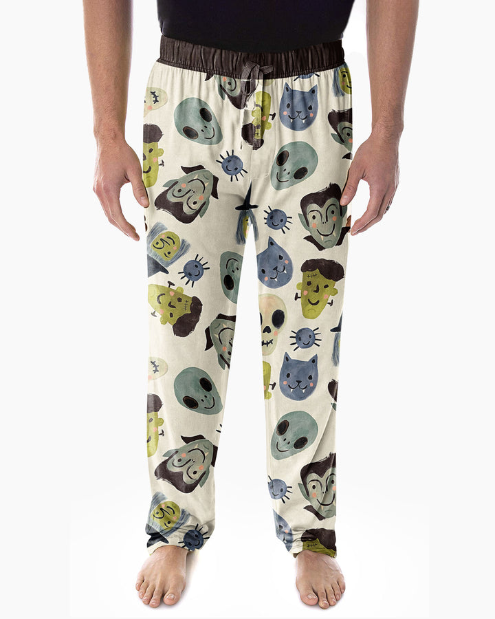 Halloween Face Bamboo Men's Pajama Set