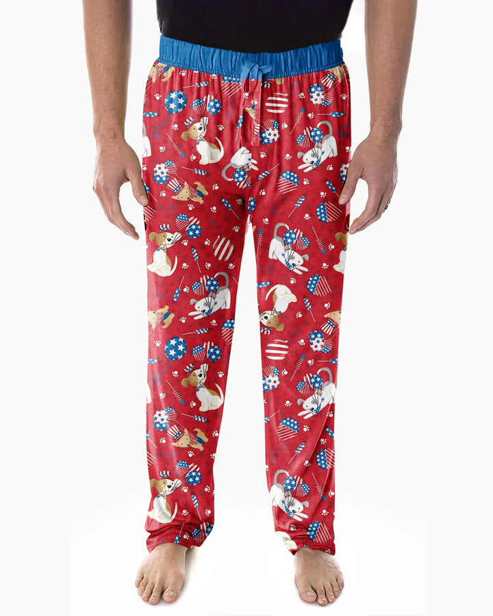 Red, White & Woof Family Matching Bamboo Men's Pajama Set