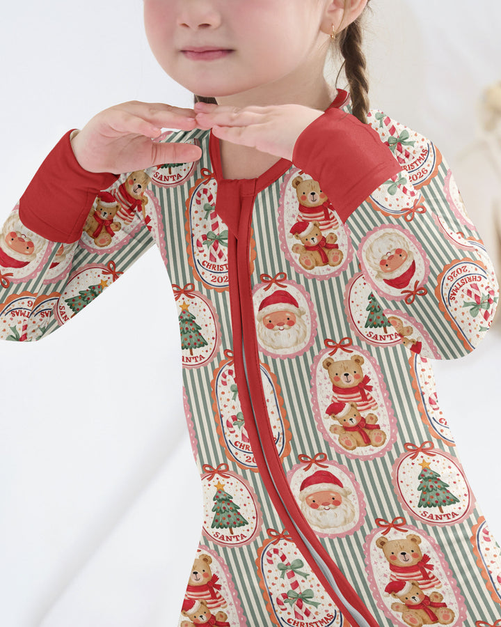 Teddy Bear Christmas Bamboo Convertible Zippy