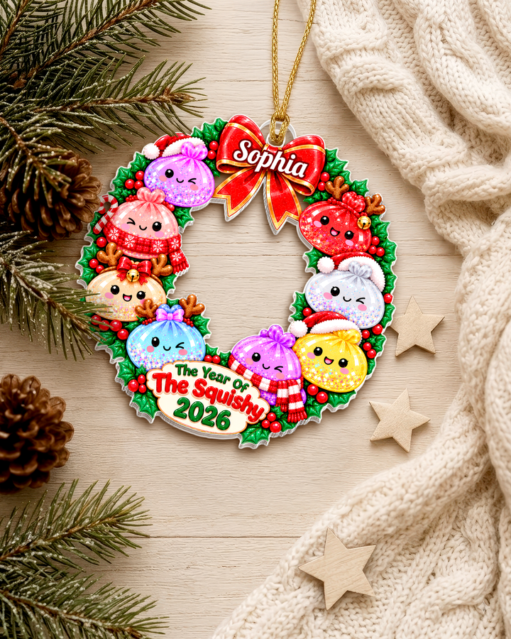 The Year Of The Squishy Personalized 1-Side Photo Acrylic Ornament