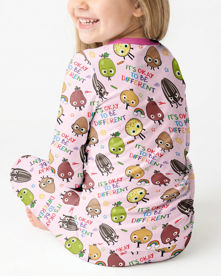 Nutty Little Friends Bamboo Two Piece Long Sleeve Pajama Set