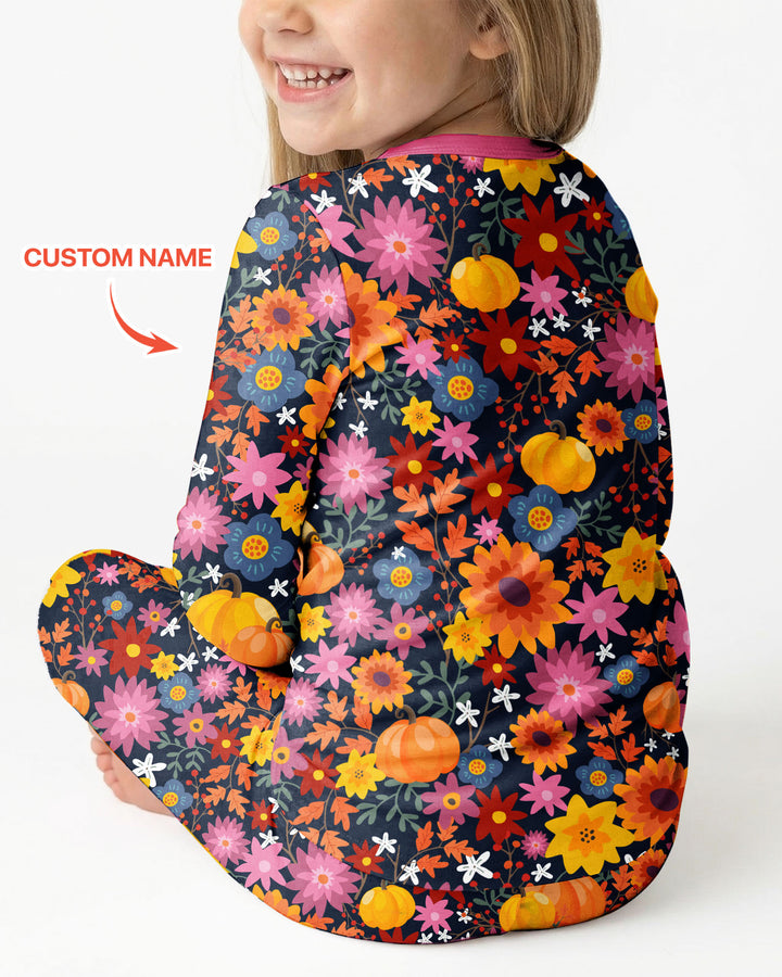 My first Dia de Muertos Bamboo Two Piece Long Sleeve Pajama Set
