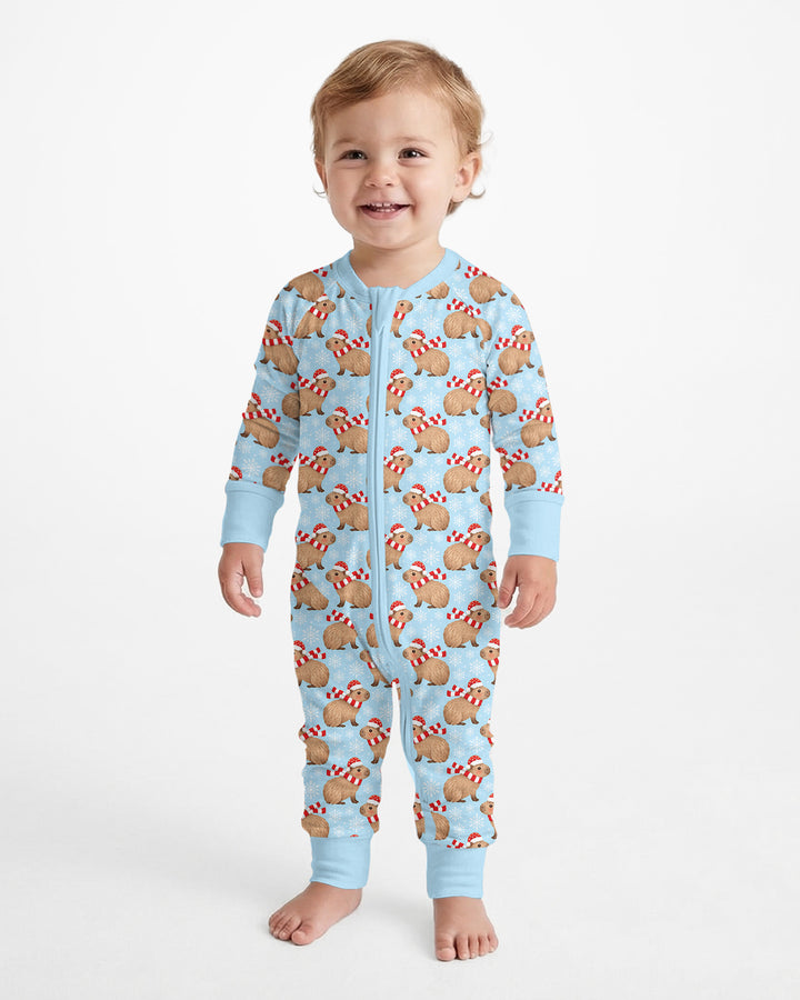 Holiday Capybaras Bamboo Convertible Zippy