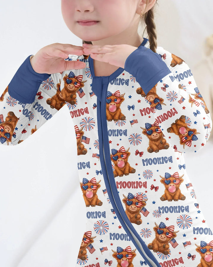 Moo-Rica Cowgirl Bamboo Convertible Zippy