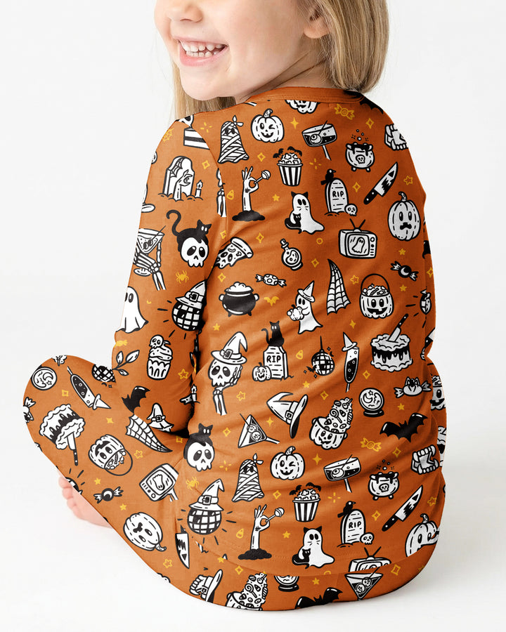 Template Bamboo Two Piece Long Sleeve Pyjamas Set