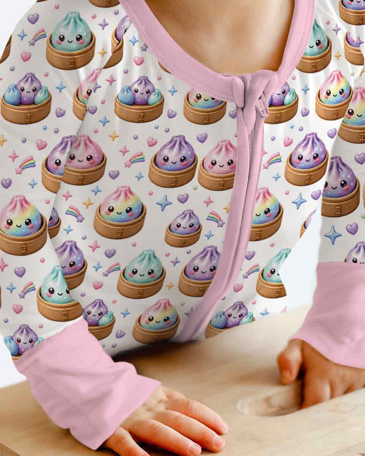 Cute Glitter Dumpling Bamboo Convertible Zippy