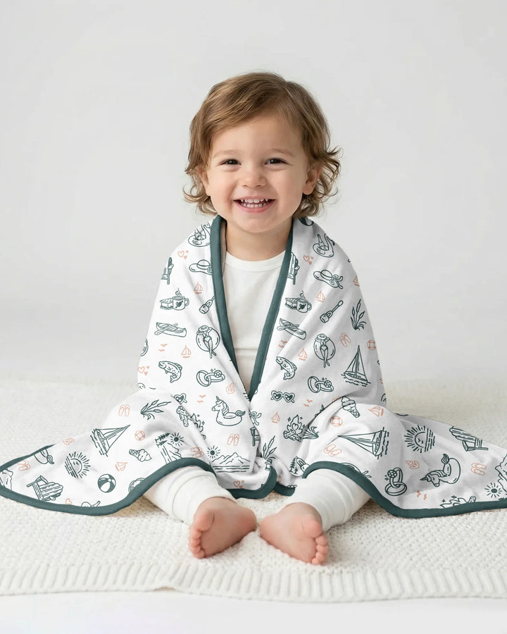 Lake Vibe Bamboo Blanket