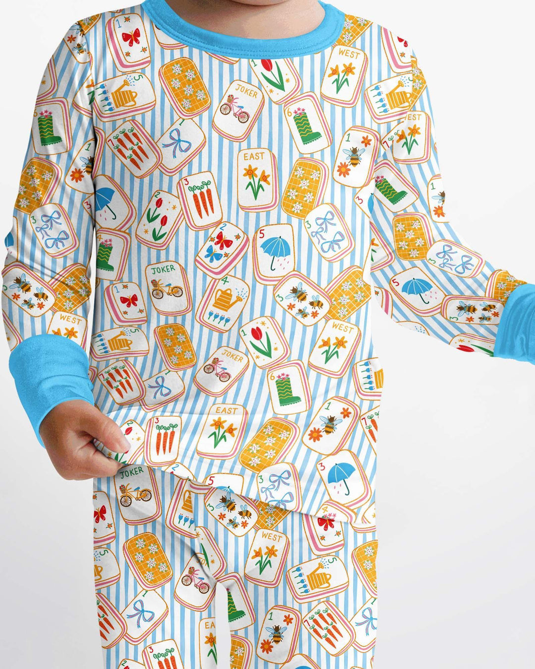 Template Bamboo Two Piece Long Sleeve Pyjamas Set