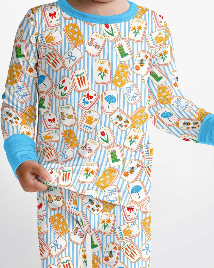 Template Bamboo Two Piece Long Sleeve Pyjamas Set