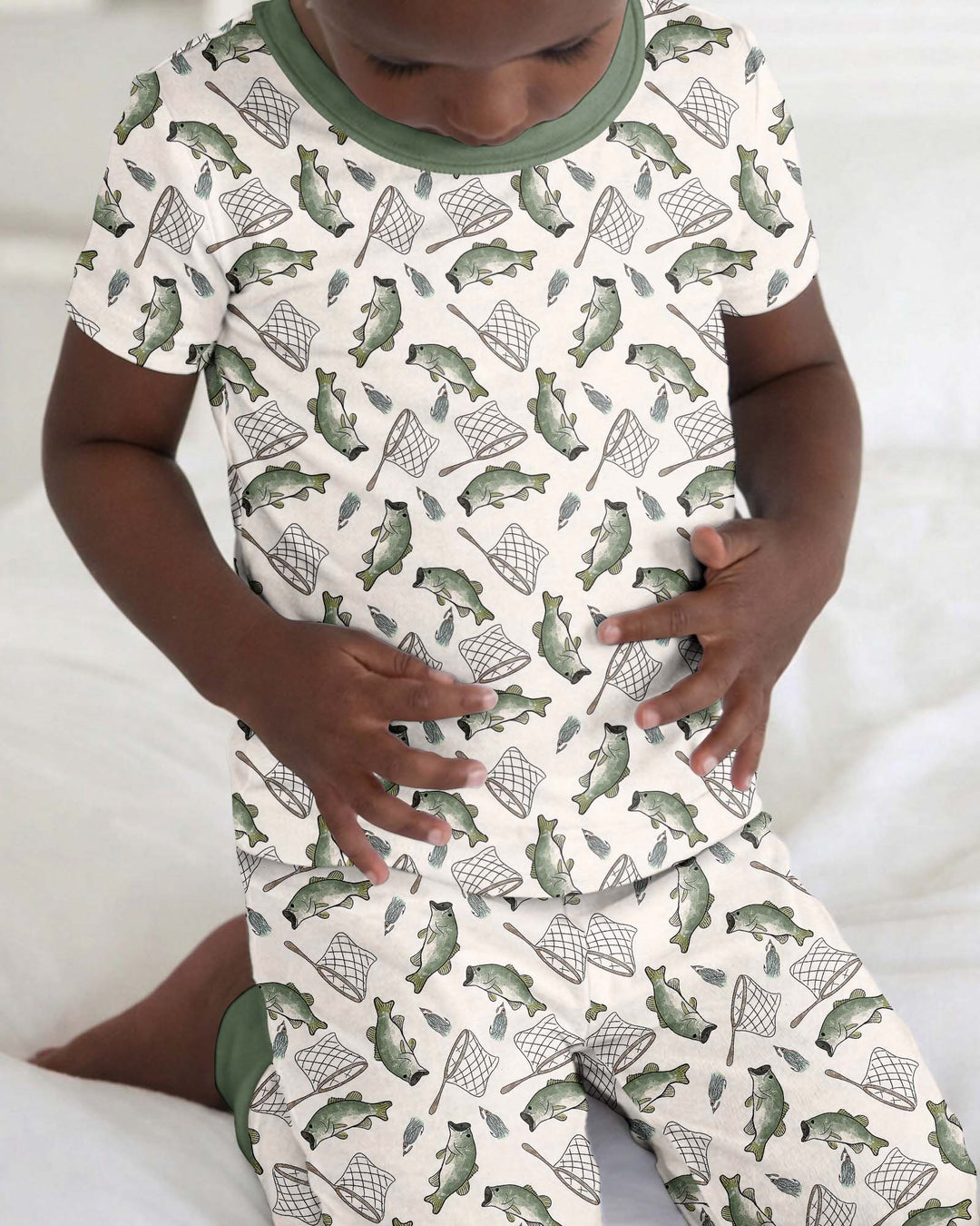 Bass Buddies Bamboo Two Piece Short Sleeve Pyjamas Set