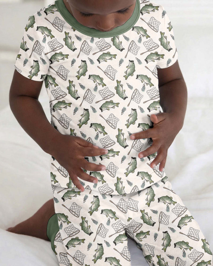 Bass Buddies Bamboo Two Piece Short Sleeve Pyjamas Set