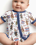 Party Like It's 1776 Family Matching Bamboo Shorty Zippy