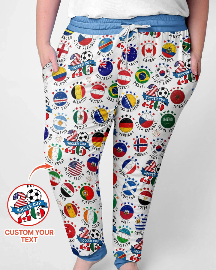 The World Plays Here 2026 Soccer Tour Bamboo Women Pajama Set